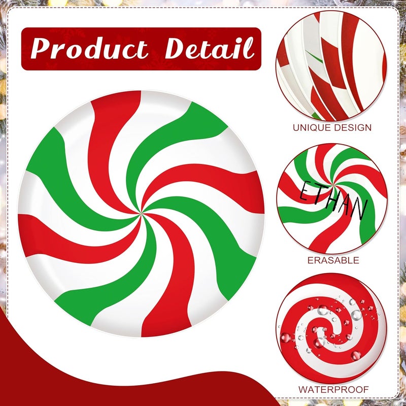 TREWAVE Winter Christmas Peppermint Candy Cutouts Christmas Bulletin Board Decorations Classroom Winter Holiday Cut-Outs Home School Bulletin Board Stickers for Wall Window - Image 3